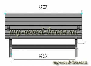 эскиз скамейки